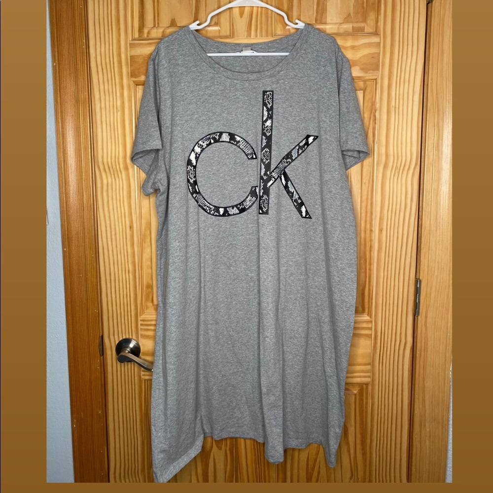Calvin Klein Grey T-Shirt dress